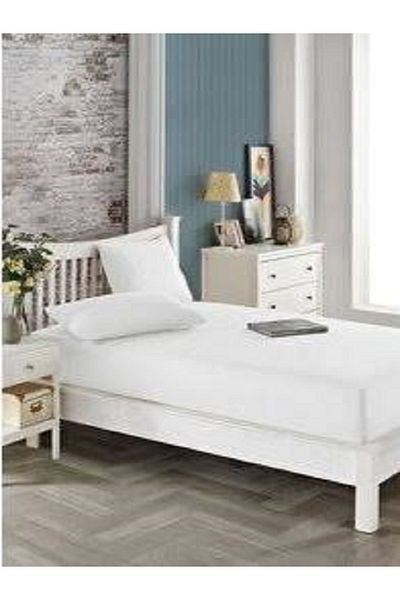 uykulife home collection Uykulife Single Plain White Bed Sheet Set
