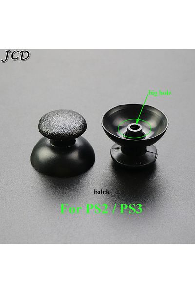 JCD 10 قطع بديلة لعصا الإبهام التناظرية ثلاثية الأبعاد لجهاز PS2 PS3، غطاء مقبض فطر لعصا الإبهام لجهاز PS2 P