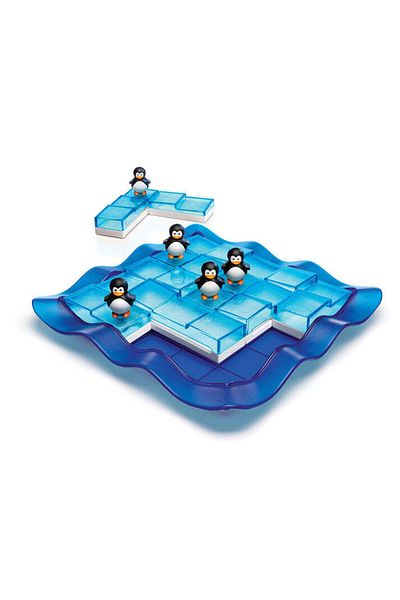 Smart Games - Penguins on Ice, logic game with 100 challenges, 6+ years, English edition