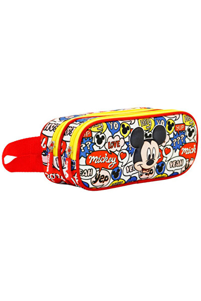 Karactermania Penar 3D Mickey Mouse Yeah cu 2 compartimente, 22x9.5x8 cm