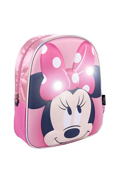Cerda Τσάντα πλάτης Minnie Mouse 3D με φώτα, 25x31x10 cm