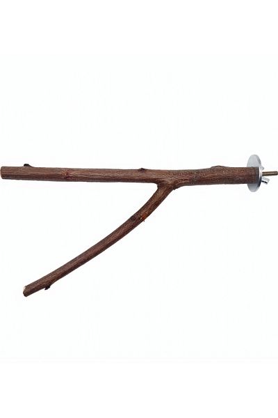 Alyones Natural Wooden Cross Bird Perch - Special Design for Beak & Nail Care