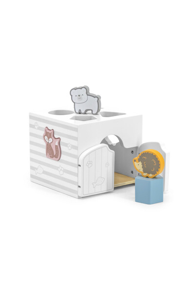 Viga Παιχνίδι διαλογής σχημάτων και ξύλινα αισθητήρια μπλοκ, PolarB, Viga