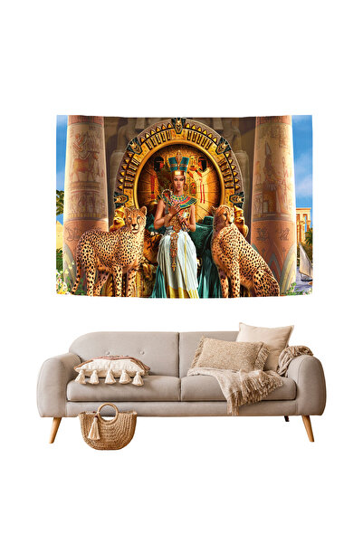 GREENDECOR Cleopatra, regina egipteană, regatul tigru, tapet, tapiserie, artă...