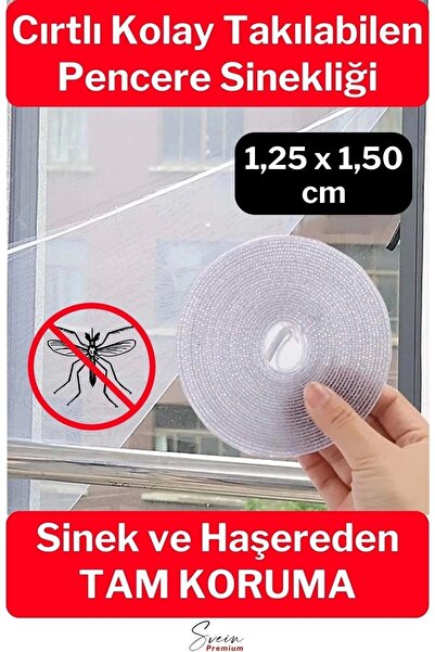 Genel Markalar Ayarlanabilir Pratik Pencere Cam Kapı Sineklik Cırt Bantlı Haz...