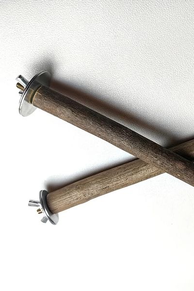 Alyones Set of 2 Handmade Natural Bird Nail & Beak Care Sticks - Daisy Patterned Sanding Perch