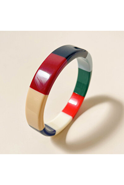 Choice KB254-2 أساور دائرية ملونة عصرية للنساء مجوهرات عصرية مصنوعة من الراتن...