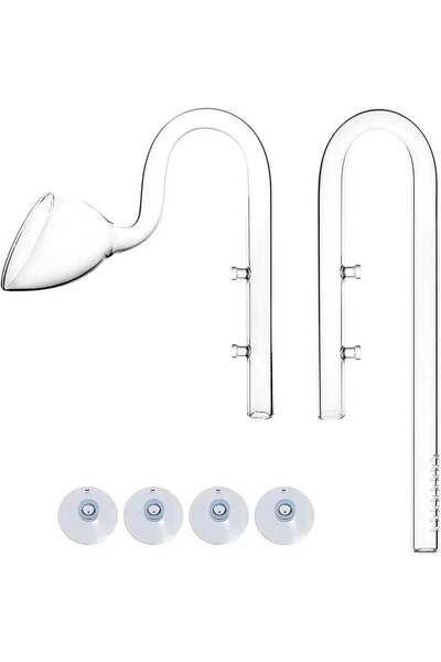 AQUAPRO Lilly Glass Pipe Dış Filtre Cam Emiş Basış 16mm