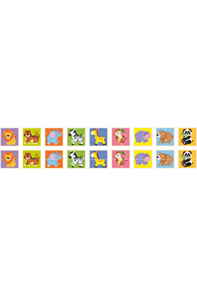 Viga Puzzle Gaseste perechea - Animale salbatice, Viga