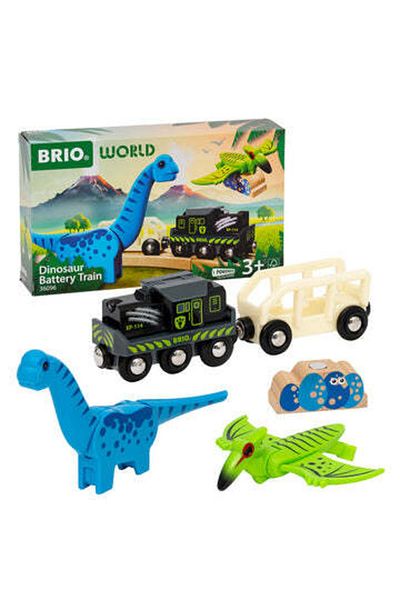 BRIO Τρένο με μπαταρία, περιπέτεια δεινοσαύρων BRIO, 3+ χρόνια