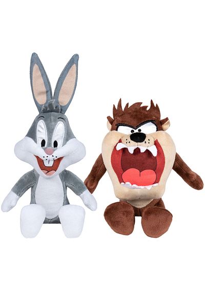 Play By Play Set of 2 plush toys Bugs Bunny 18 cm and Tasmanian Devil 16 cm (sitting)