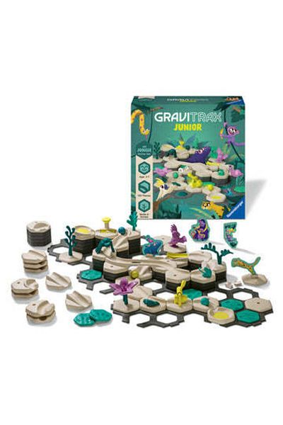 RAVENSBURGER Gravitrax Junior construction game for children from 3 years old - My Jungle - basic set, Jungle