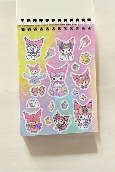 Piramit Kırtasiye Kuromi Sticker Notebook A6 Sticker Notebook