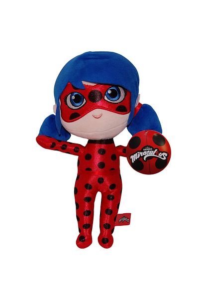 Play By Play Ladybug, Miraculous, plush and textile toy, 30 cm