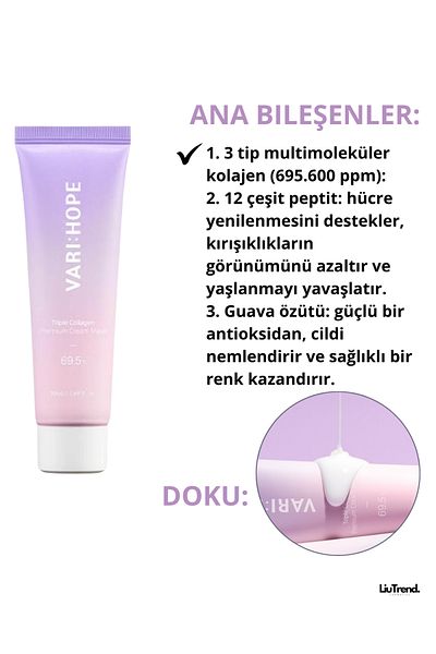 VARI HOPE Vari:Hope Triple Collagen - 50 ml Lifting Cream Mask