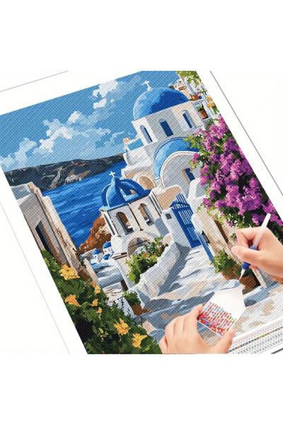 rasdesing 5d Sayılarla Elmas Boyama 40x30cm- SANATSAL tablo Mozaik Tablo Tuva...