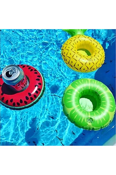 Boldy Inflatable Lemon Cup Holder and Floating Drink Holder