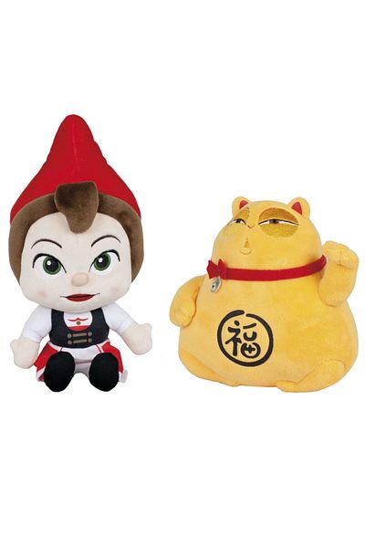 Play By Play Set of 2 plush toys Juliet 28 cm & Lucky Cat 21 cm, Sherlock Gnomes