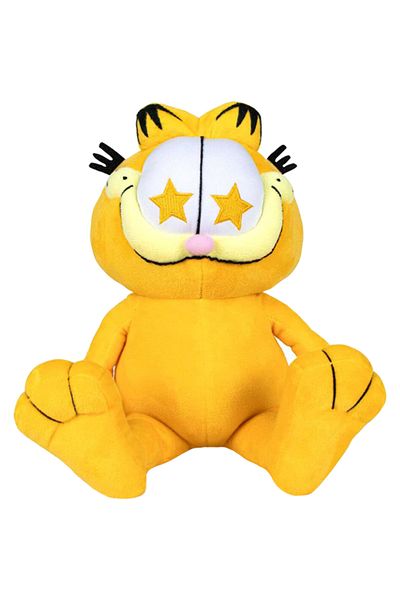 Play By Play Garfield plush toy with stars, 15 cm sitting