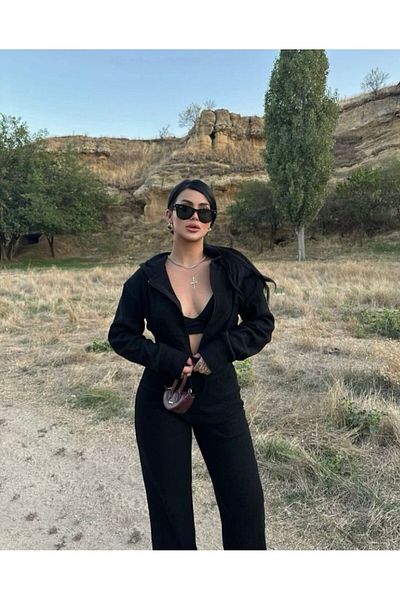 Glam Fashion Μαύρο Σετ φόρμας Premium