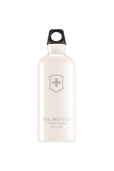 SIGG Bidon din aluminiu SWISS EMBLEM WHITE 0.6l