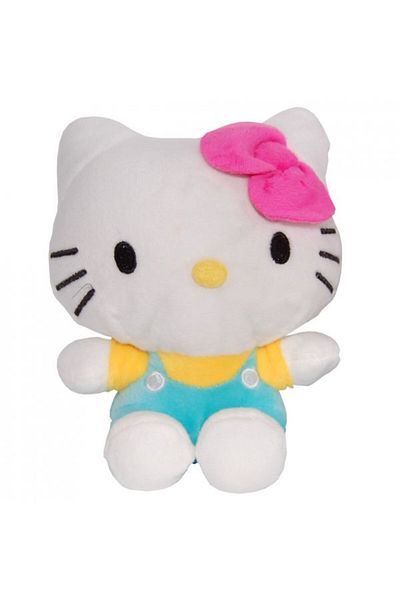 Play By Play Hello Kitty plush toy with vernil jumpsuit, 17 cm
