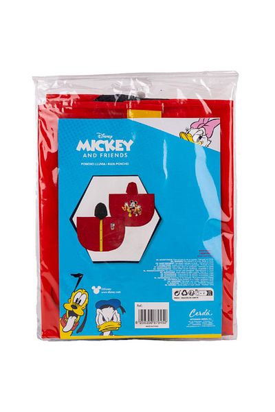 Cerda Pelerina de ploaie tip pončo, Mickey Mouse, Rosu, 5 - 6 let