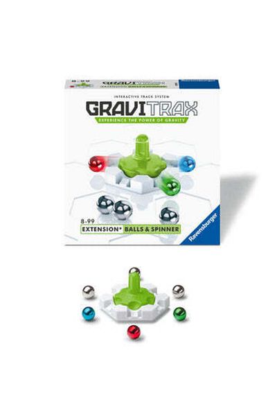 RAVENSBURGER Joc de constructie Gravitrax Balls & Spinner, Titirez, set de accesorii, multilingv incl. RO