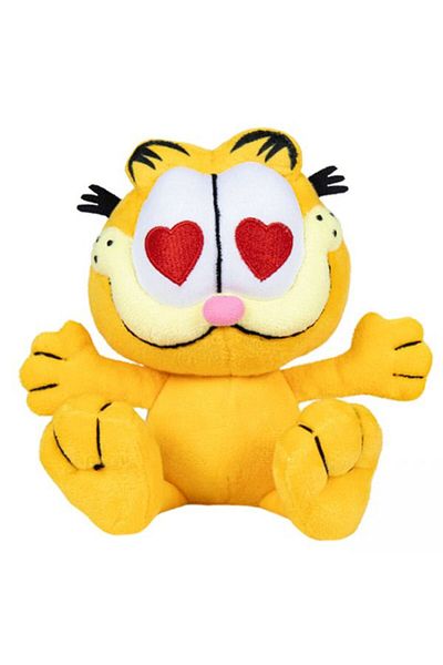 Play By Play Garfield plush toy with hearts, 25 cm sitting