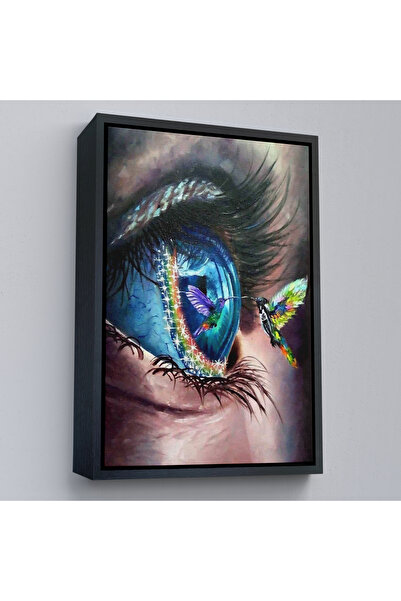 Harita Sepeti Sjajna zidna slika iz ptičje perspektive sa crnim okvirom