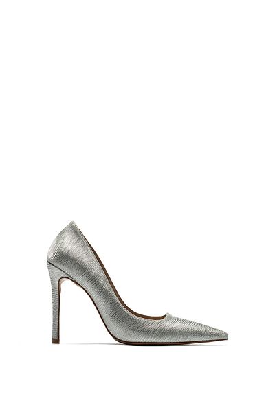 Dedos Women's Pointed Toe Shiny Glitter Thin High Heel Stiletto Shoes 4100
