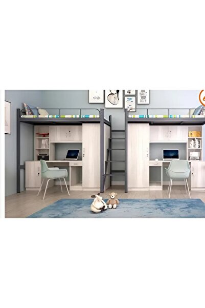 PalmirAtic Ranza Ikiz Ranza Takımı Profesyonel Ürün. Ranzalar Kitaplıklar Gardıroplar Çalışma Masaları