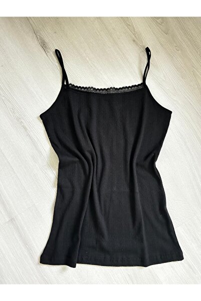 ParisTrend Desenli %100 pamuk Kadın Atlet Tekli