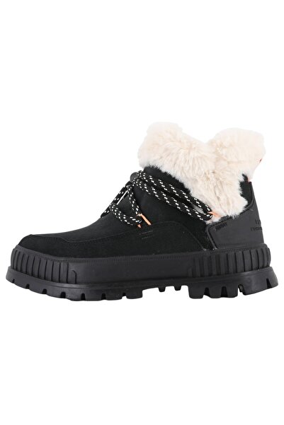 Palladium Damen Sportliche Stiefelette Pallashock Lo Hiver 99516-008-m Schwarz Black Leder