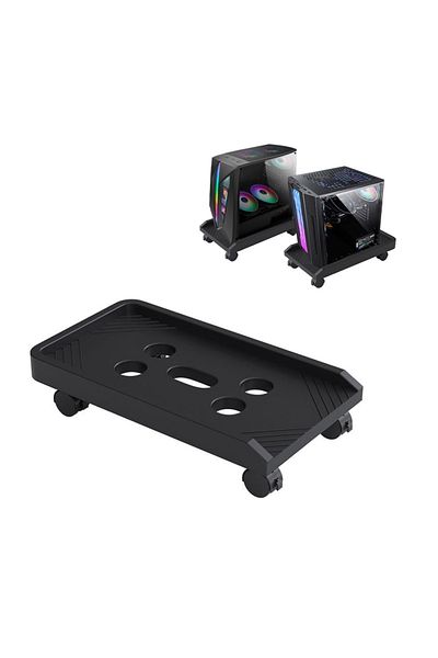 sharpdo Mobile CPU Stand, Computer Tower Stand with Locking Caster Wheel, Fits Most Gaming PC