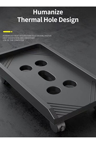 sharpdo Mobile CPU Stand, Computer Tower Stand with Locking Caster Wheel, Fits Most Gaming PC