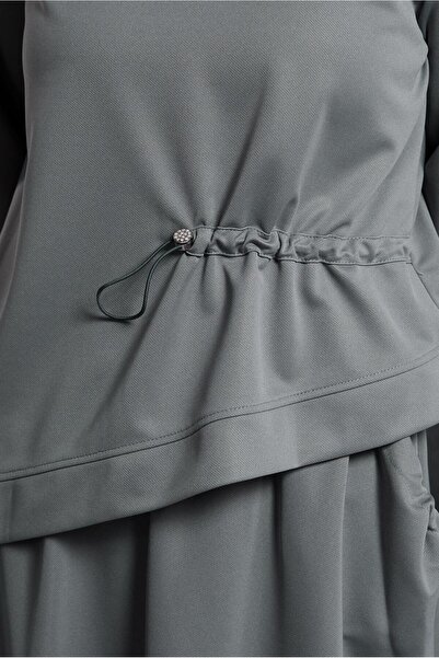 Alvina 45210 Model Asymmetrical Cut Tracksuit Tunic