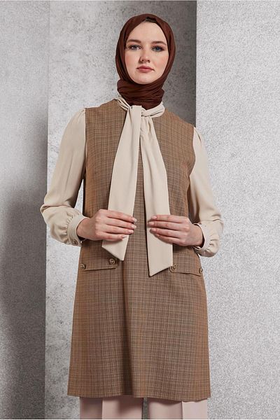 Alvina Tunic Suit with Lacing Detail 45082