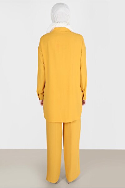 Alvina 42548 Model Brooch Detailed Double Pants Set