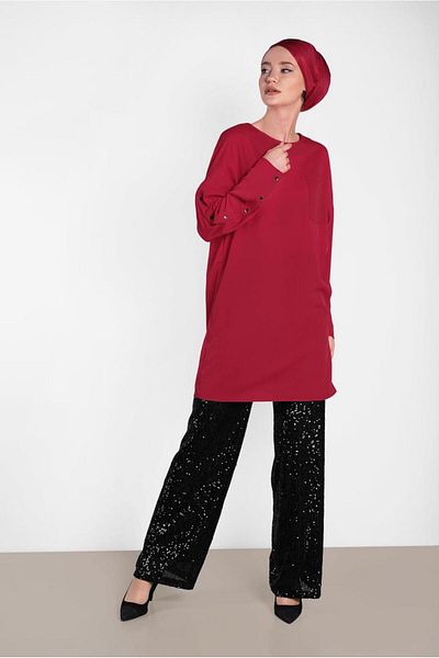 Alvina Tunic with Sleeves Straps 4415