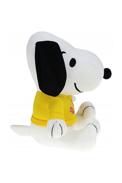 Grupo Moya Jucarie din material textil elastic Snoopy cu bluza galbena, 32 cm (asezat)