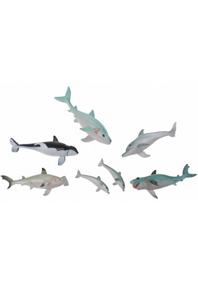 UP Int l Σετ 7 φιγούρες από καουτσούκ - Θαλάσσια ζώα