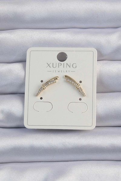 Clariss Xuping Gold Color Zircon Stone Earrings