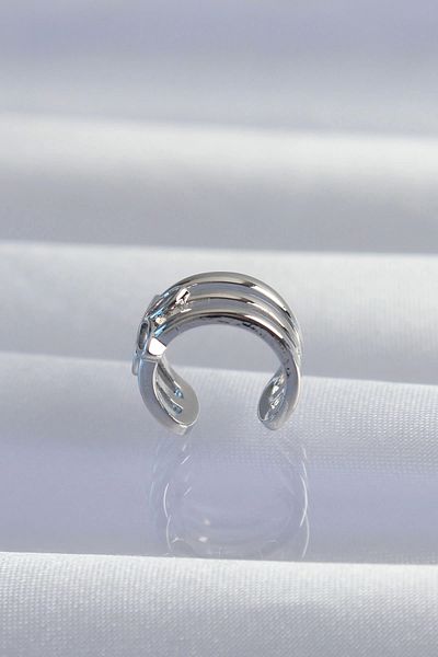 Clariss النحاس الفضة اللون البرسيم Earcuff القرط