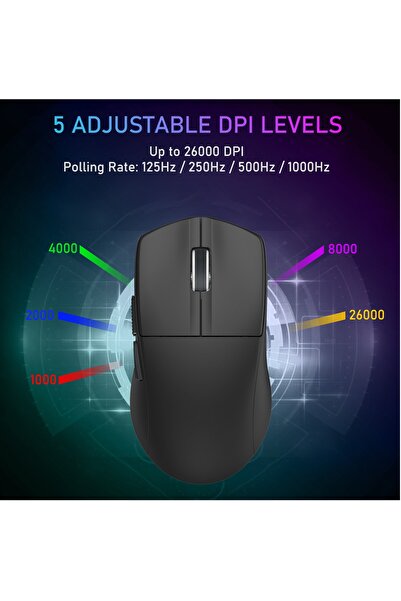 e-yooso X-44 1K Wireless Gaming Mouse,49g Superlight, 26000 Dpi Paw9339