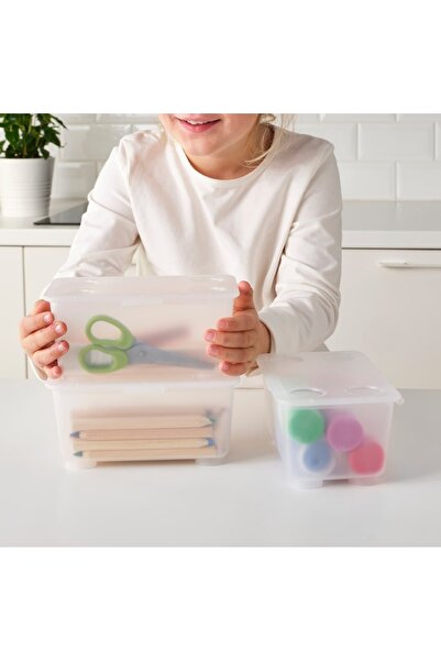 IKEA IKEA Children's Pen & Paint Box, Glis 3-Piece Blue - Yellow Storage Container