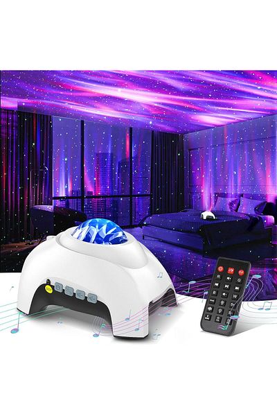 COOYA Aurora Projector with 33 Light Effects, Remote Control, Bluetooth Speaker