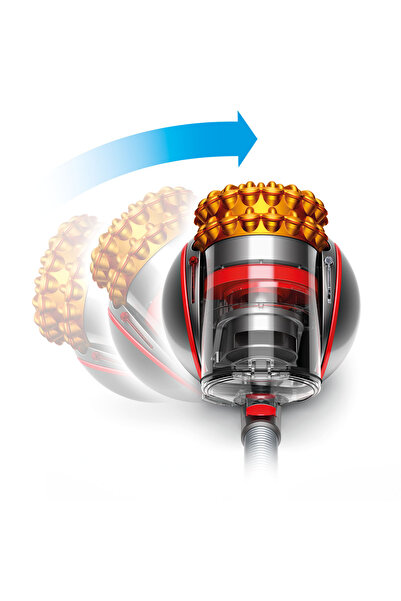 DYSON Aspirator fara sac Dyson Big Ball Multifloor 2, Tub Telescopic, 1.6L, 600W, 80db (Gri/Rosu)