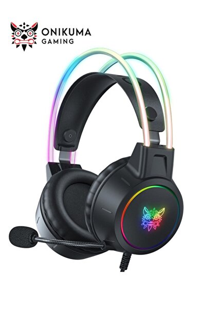 Onikuma سماعة الألعاب السلكية X15Pro RGB مع ميكروفون وصوت محيطي