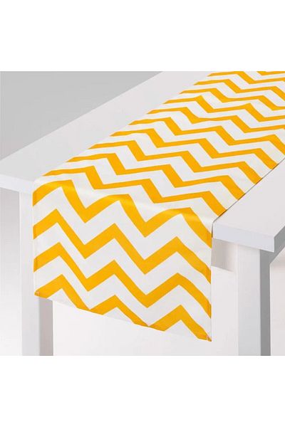 Ambition Traversa de masa 40x150cm, Yellow Stripes
